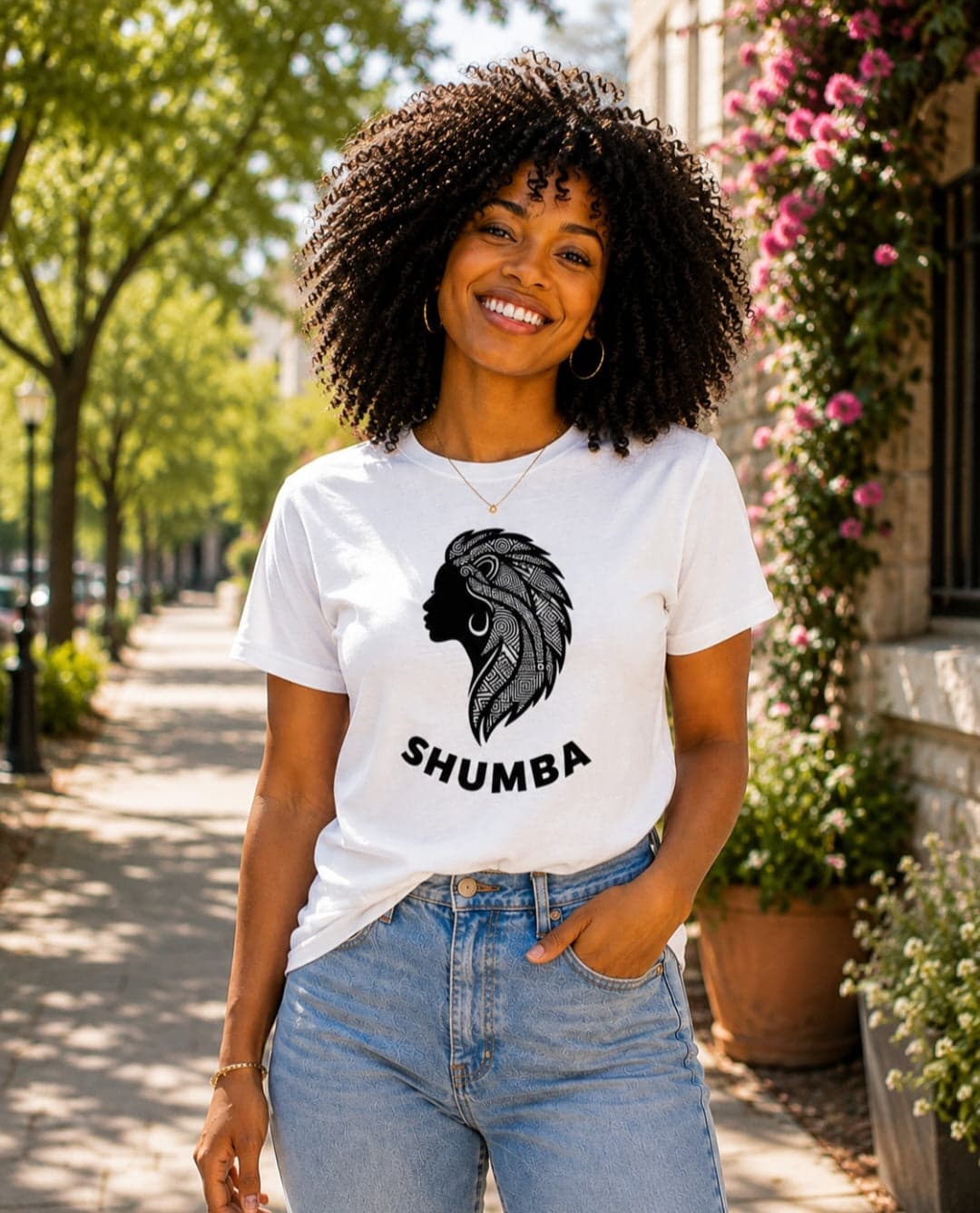 Shumba Queen Lioness Totem T-Shirt | Zimbabwean Heritage Tee | Diaspora African Fashion | Sister Style