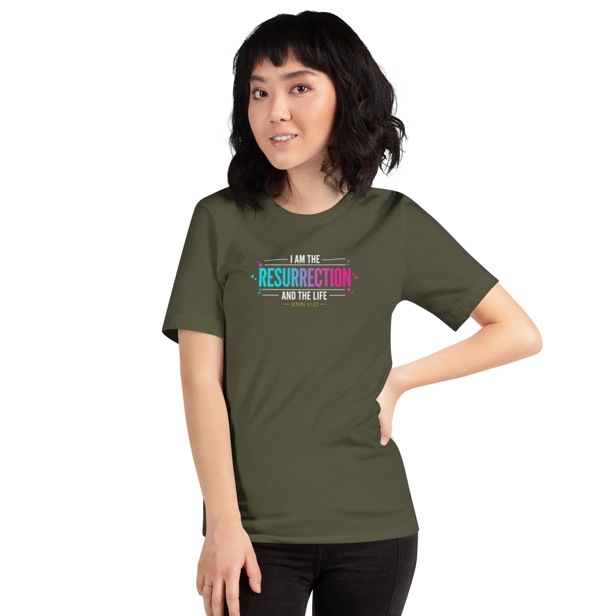 I Am the Resurrection Easter Tee | Christian Faith Streetwear | African Heritage | Sister Style
