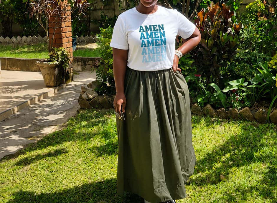 Amen Tee | Christian Faith Streetwear | African Heritage | Sister Style
