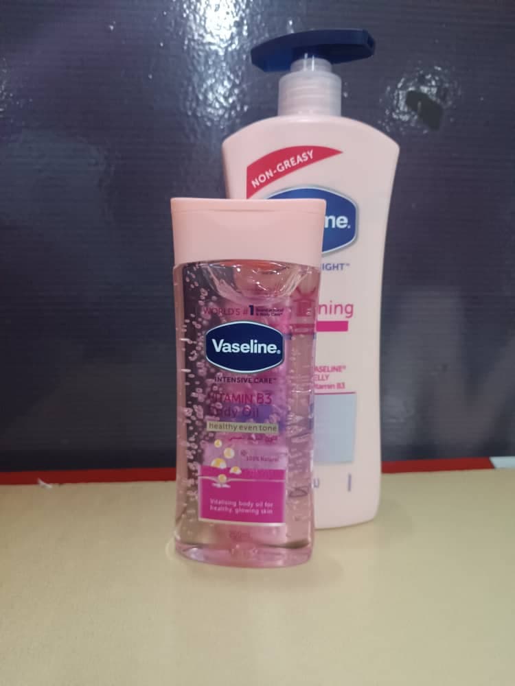 Vaseline lotion and Vaseline oil