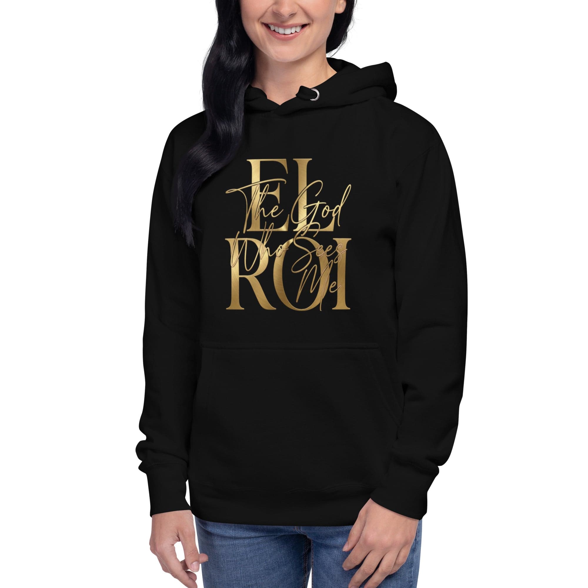 El Roi The God Who Sees Hoodie | Christian Faith Streetwear | African Heritage | Sister Style