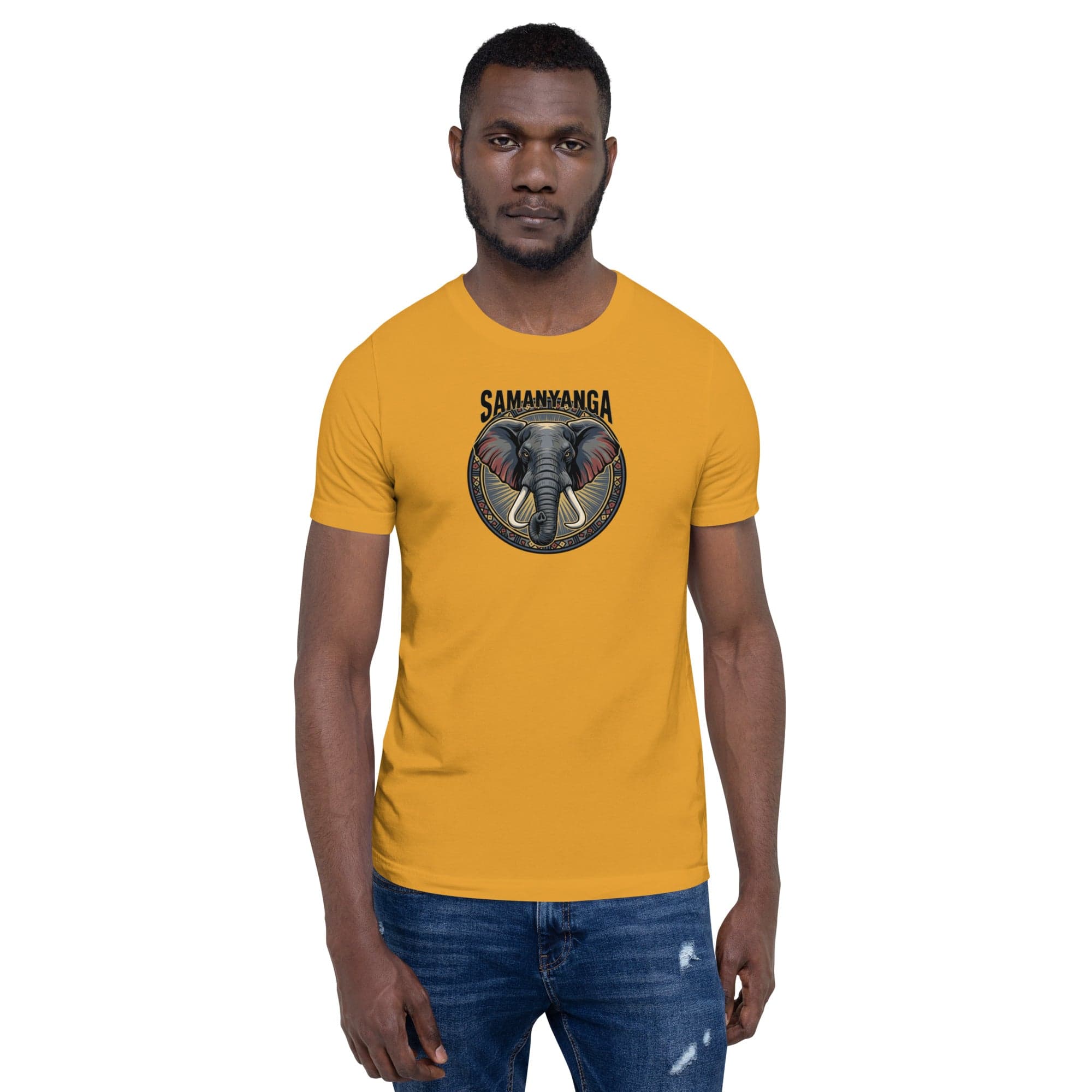 Samanyanga Nzou Elephant Totem T-Shirt | Zimbabwean Heritage Tee | Diaspora African Fashion | Sister Style